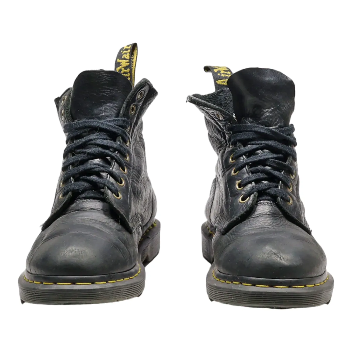 DR MARTENS 24993 Lace-Up Boots Black Leather Mens UK 6