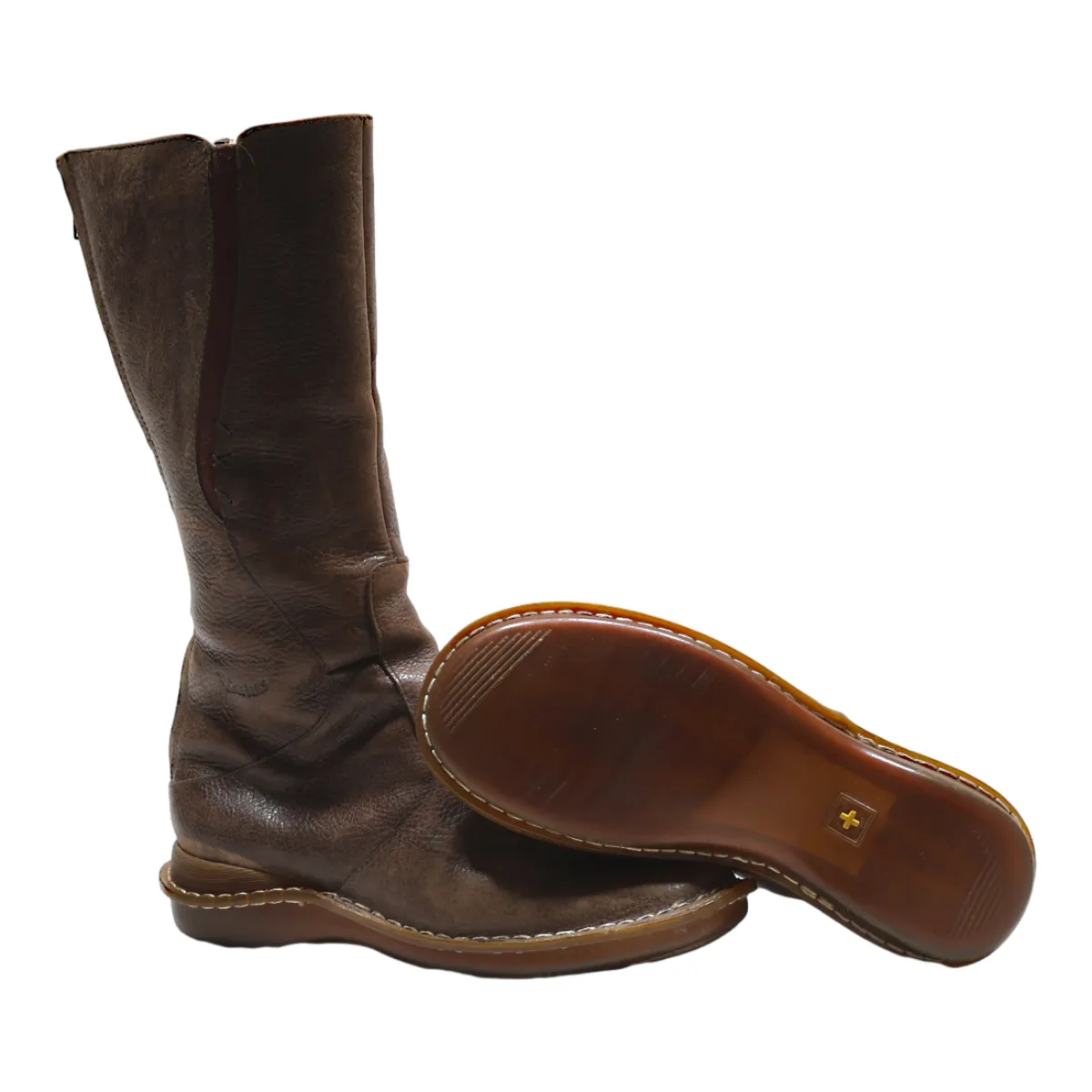 DR MARTENS High Boots Brown Leather Womens UK 6