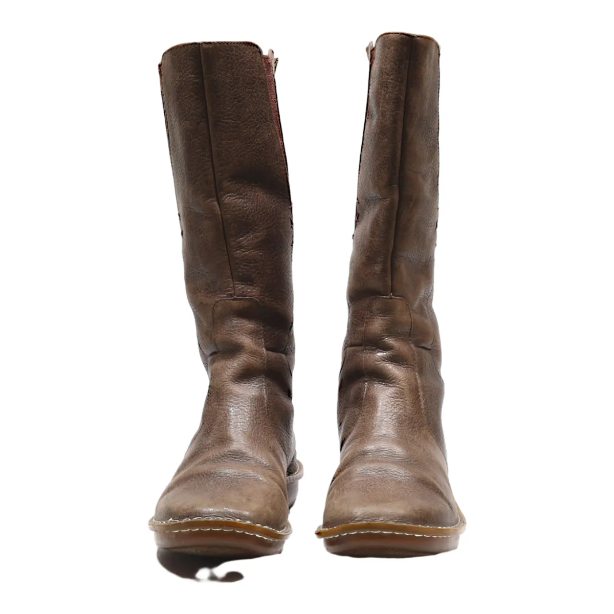 DR MARTENS High Boots Brown Leather Womens UK 6
