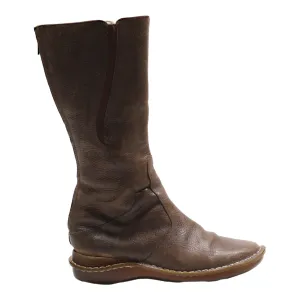 DR MARTENS High Boots Brown Leather Womens UK 6