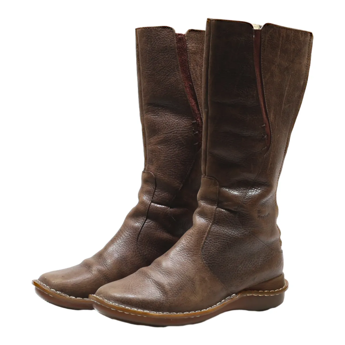 DR MARTENS High Boots Brown Leather Womens UK 6