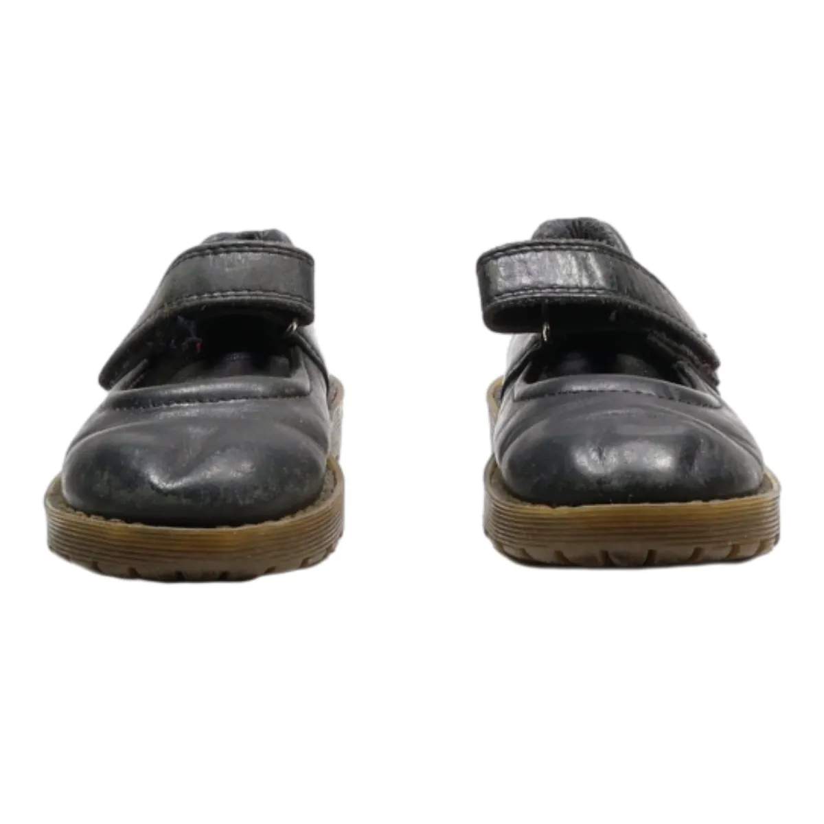 DR MARTENS Made In England Derby Shoes Black Leather Girls UK 9