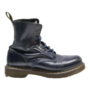DR MARTENS Pascal Lace-Up Boots Blue Leather Womens UK 5