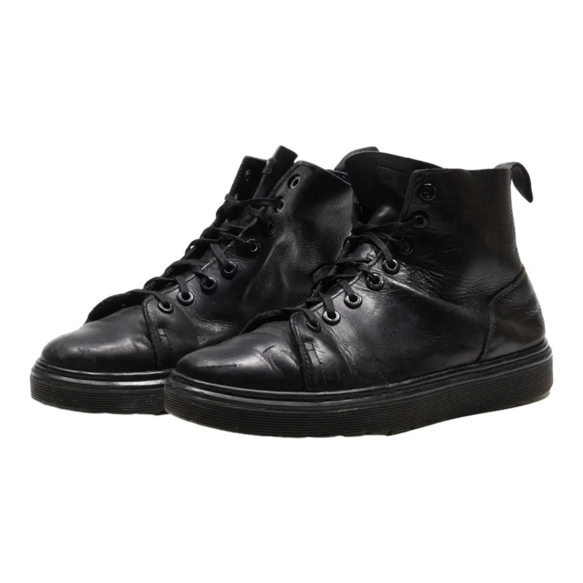 DR MARTENS Talib Lace-Up Boots Black Leather Womens UK 5