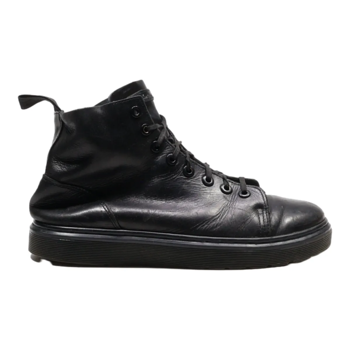 DR MARTENS Talib Lace-Up Boots Black Leather Womens UK 5
