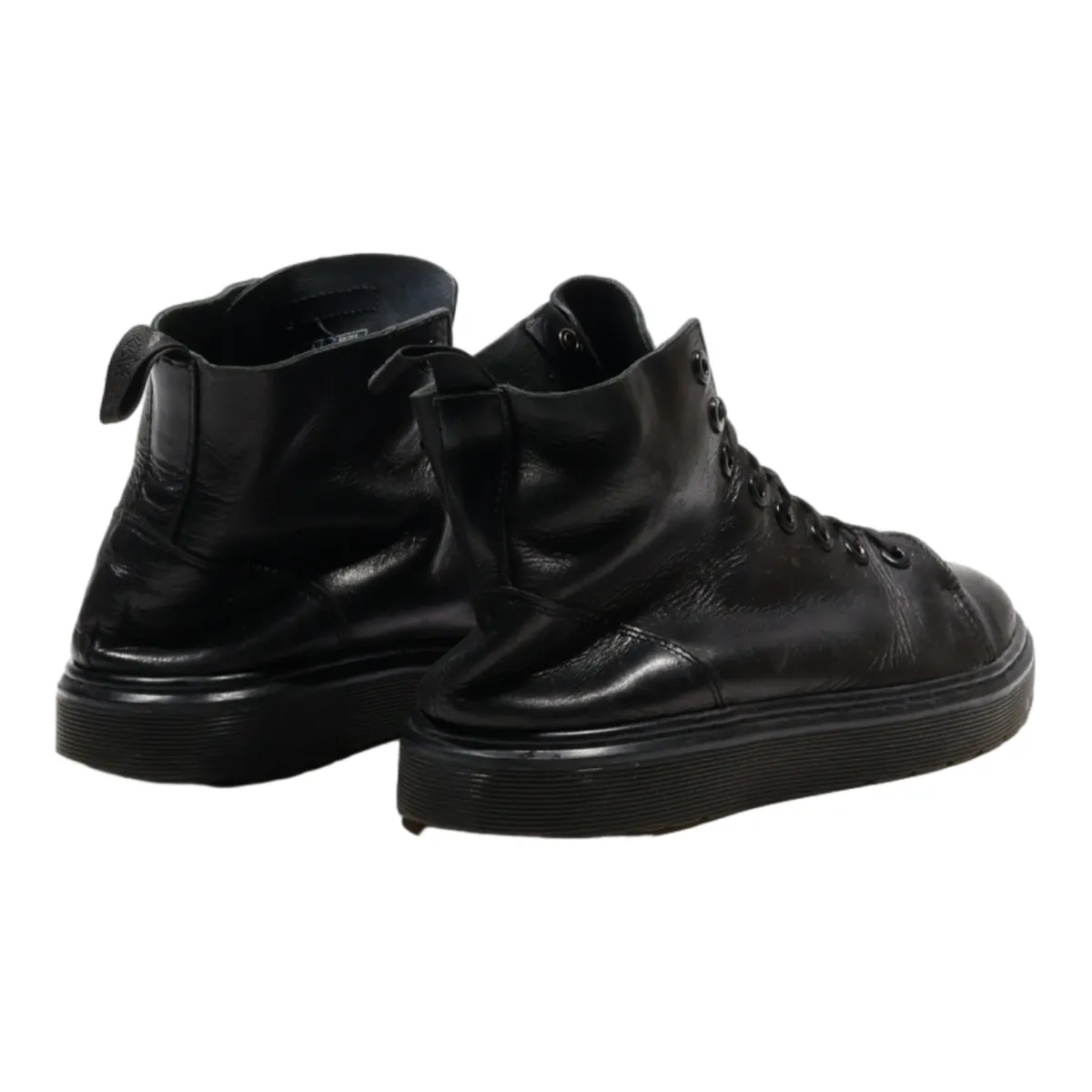 DR MARTENS Talib Lace-Up Boots Black Leather Womens UK 5