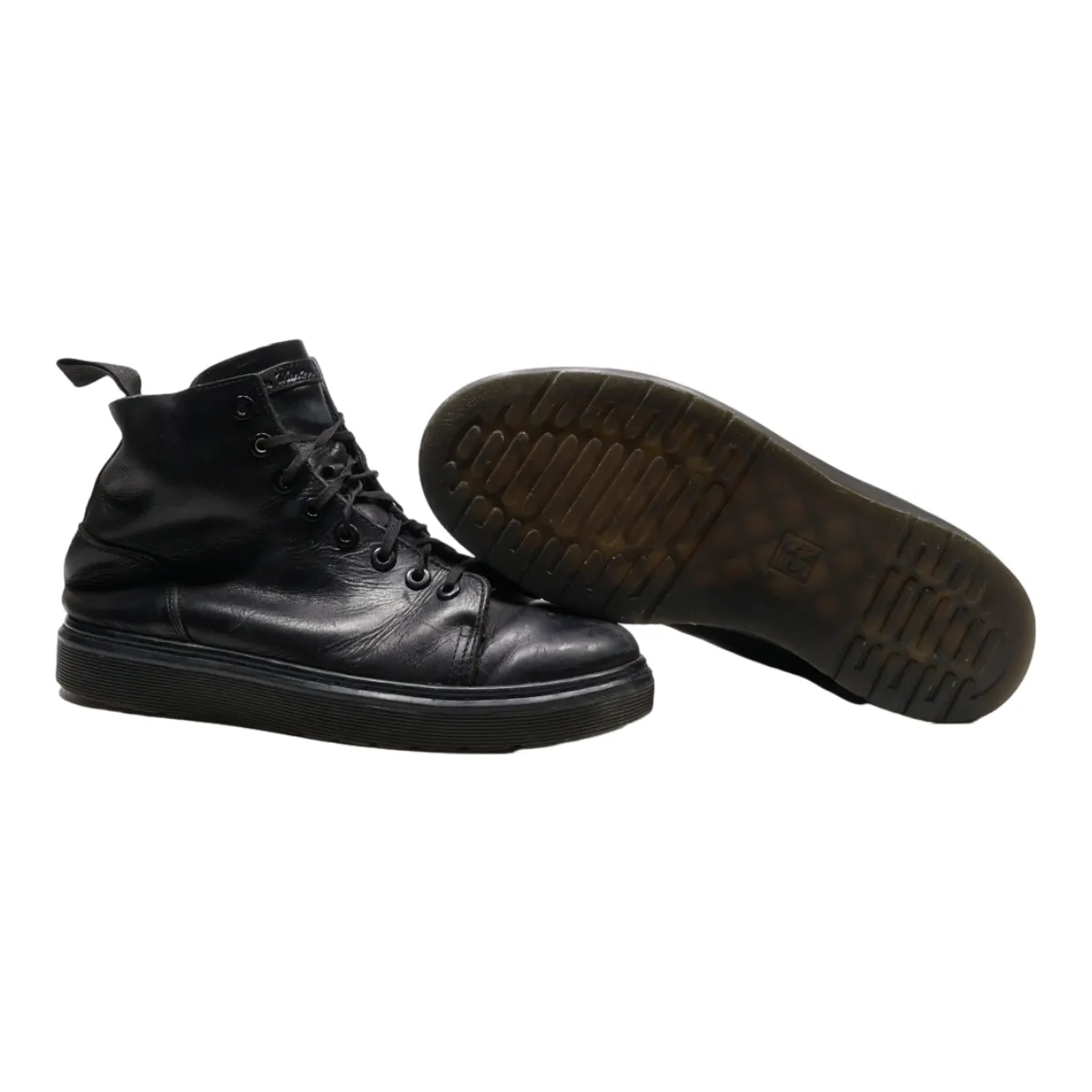 DR MARTENS Talib Lace-Up Boots Black Leather Womens UK 5