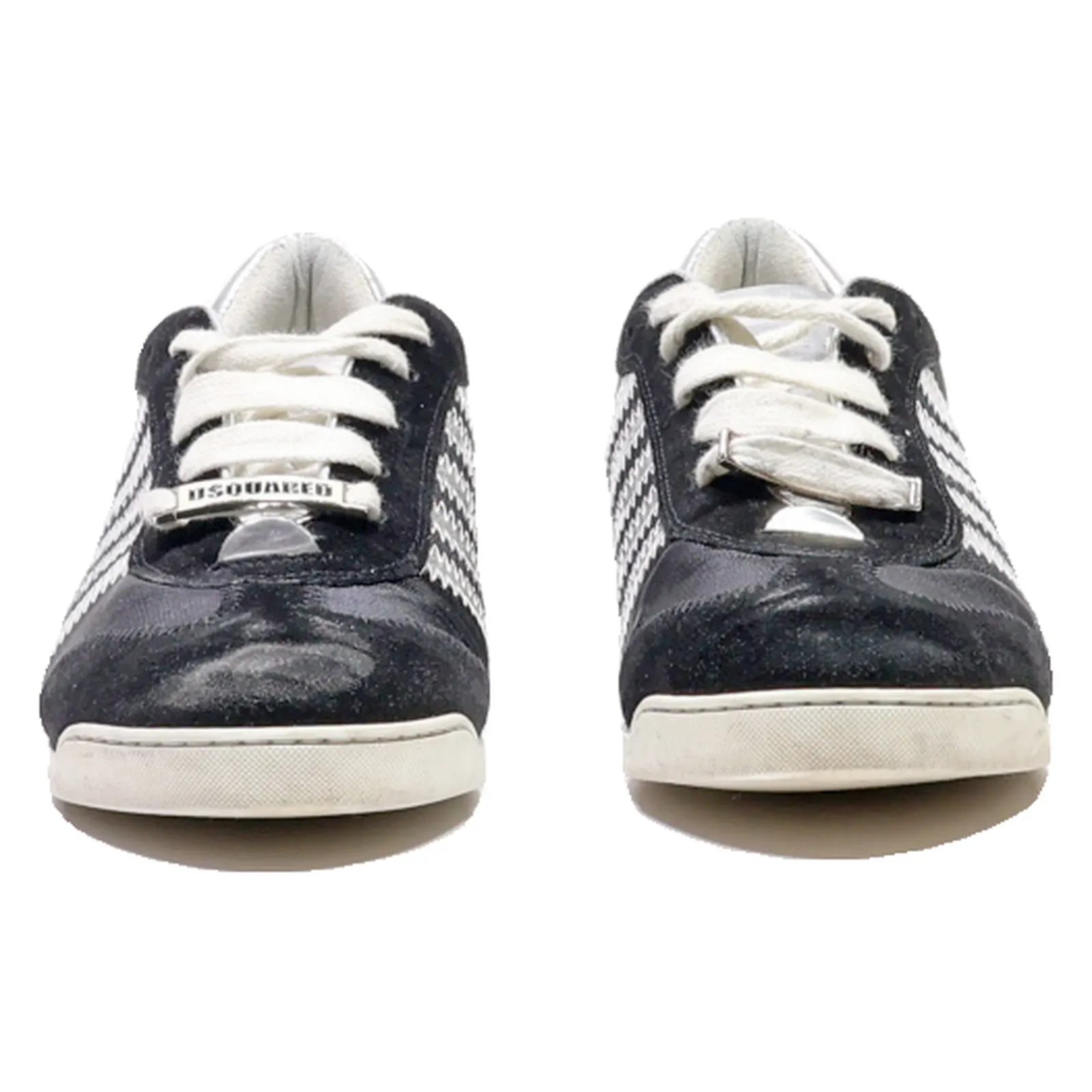 DSQUARED2 Sneaker Trainers Black Leather Womens UK 6