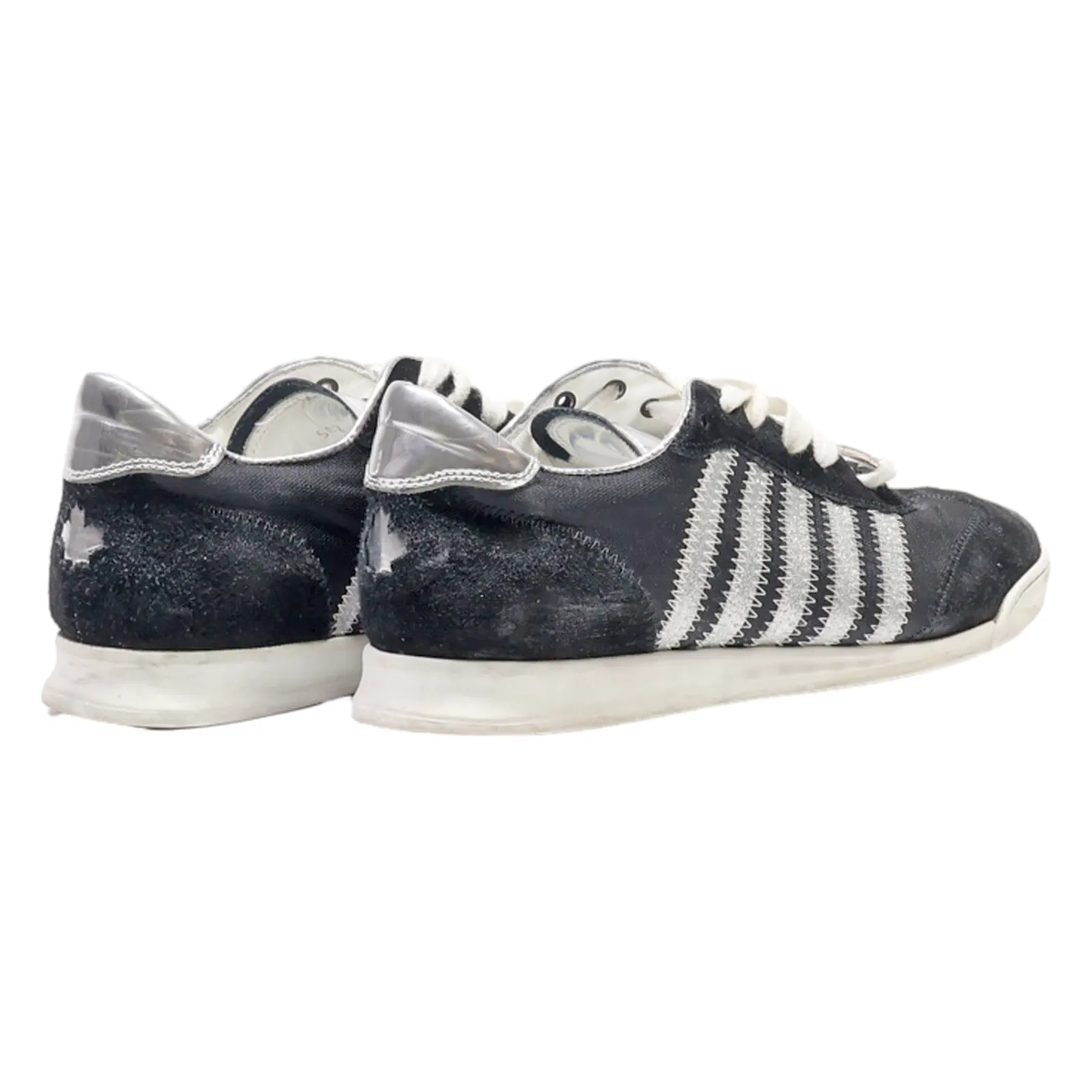 DSQUARED2 Sneaker Trainers Black Leather Womens UK 6
