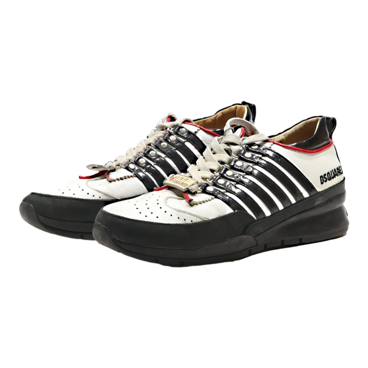 DSQUARED2 Sneaker Trainers White Leather Mens UK 8