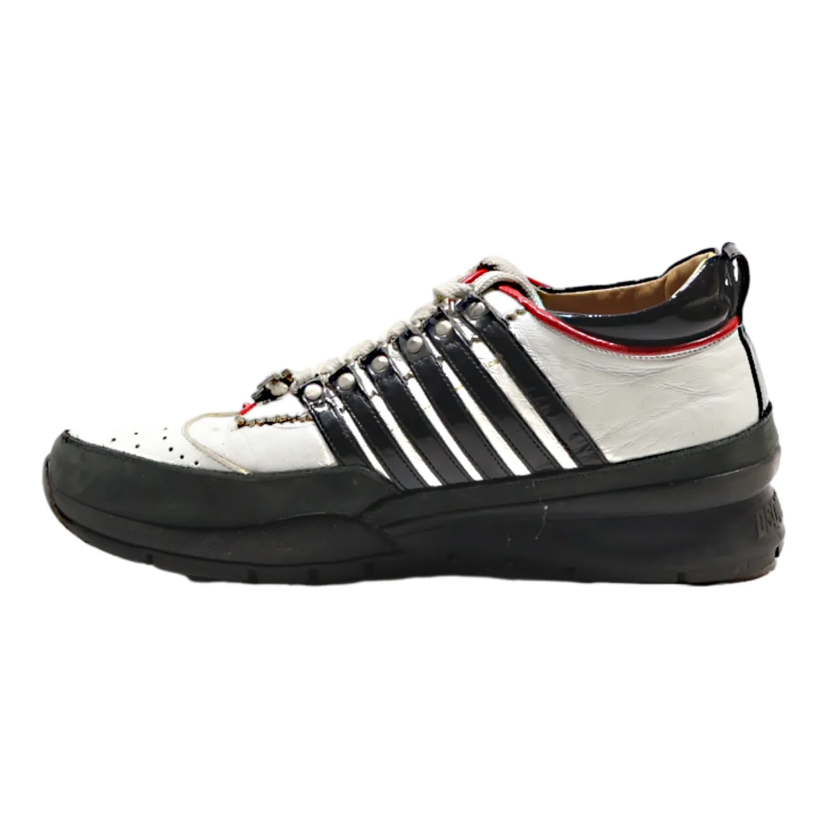 DSQUARED2 Sneaker Trainers White Leather Mens UK 8