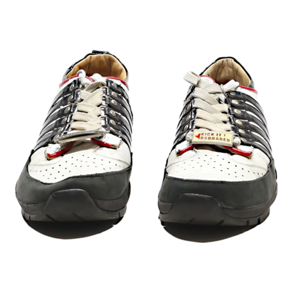 DSQUARED2 Sneaker Trainers White Leather Mens UK 8