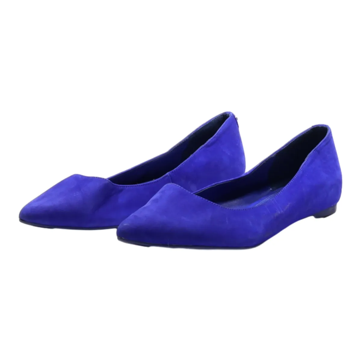 DUNE Ballet Shoes Blue Leather Womens UK 7
