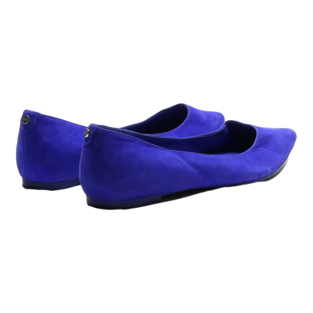 DUNE Ballet Shoes Blue Leather Womens UK 7