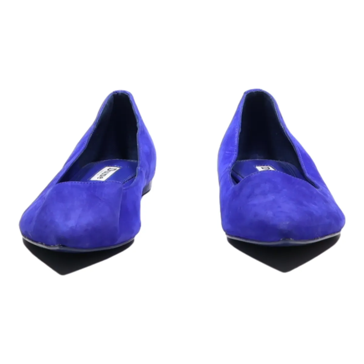 DUNE Ballet Shoes Blue Leather Womens UK 7