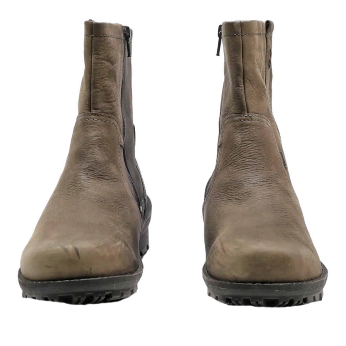 ECCO Ankle Boots Grey Leather Womens UK 8