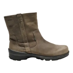 ECCO Ankle Boots Grey Leather Womens UK 8