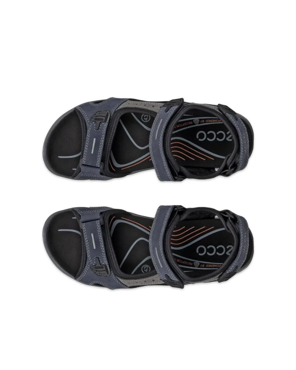 Ecco Men's Yucatan Offroad Nubuck Outdoor Sandal - Marine