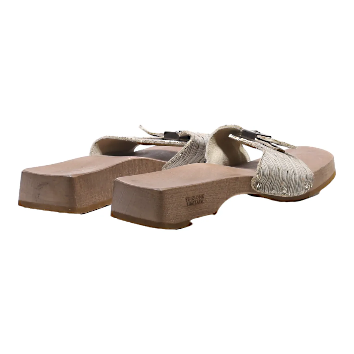 EDIZIONE LIMITATA Slider Sandals Beige Synthetic Womens UK 8