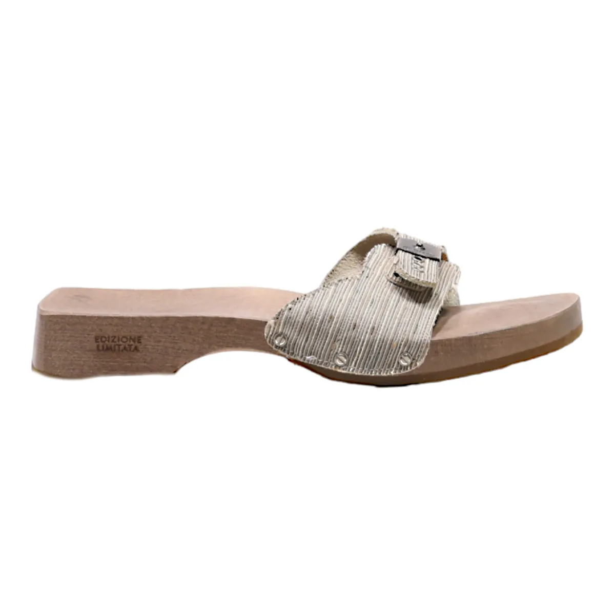 EDIZIONE LIMITATA Slider Sandals Beige Synthetic Womens UK 8
