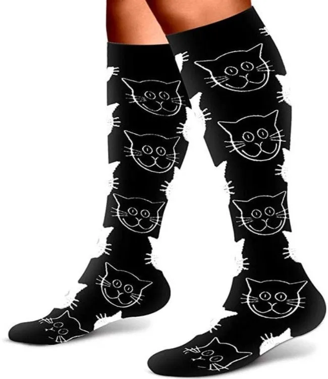 Elastic Multi-Colour Compression Socks
