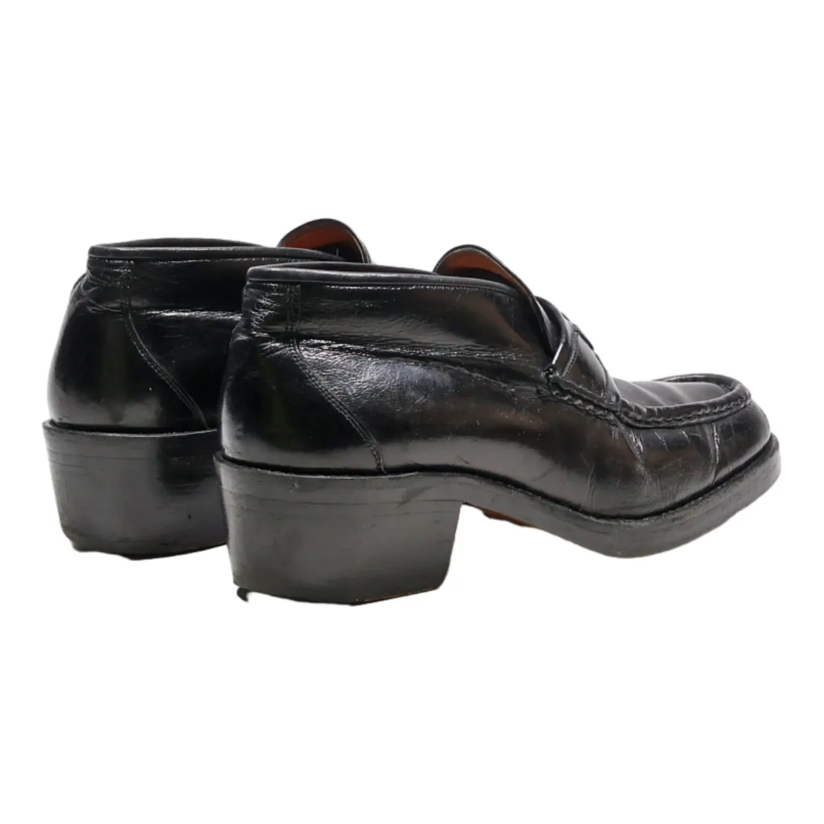 ELLI NEBULONI Loafer Shoes Black Leather Womens UK 6