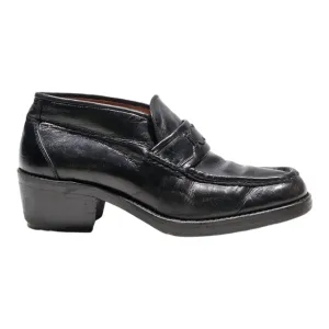 ELLI NEBULONI Loafer Shoes Black Leather Womens UK 6