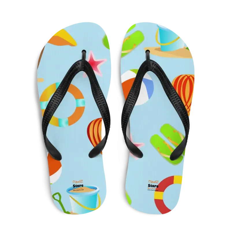 Epic Slip Resistant Beach Print Flip Flops Summer