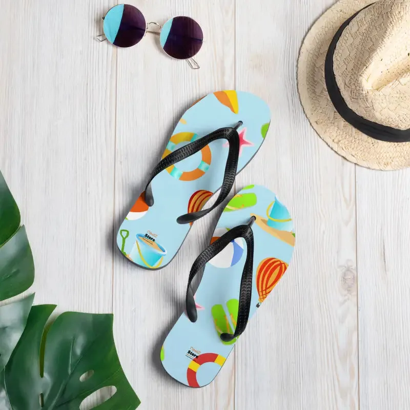 Epic Slip Resistant Beach Print Flip Flops Summer