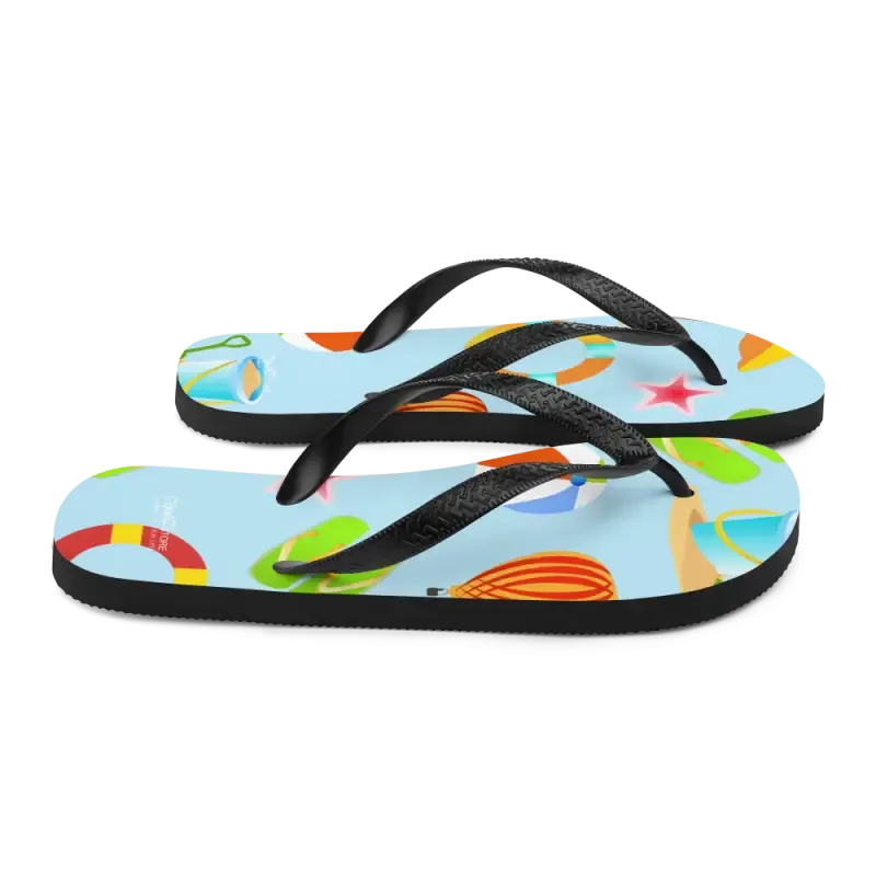 Epic Slip Resistant Beach Print Flip Flops Summer