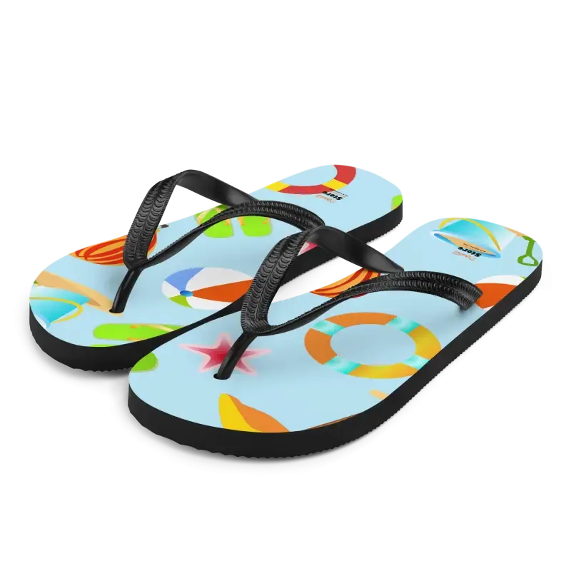 Epic Slip Resistant Beach Print Flip Flops Summer