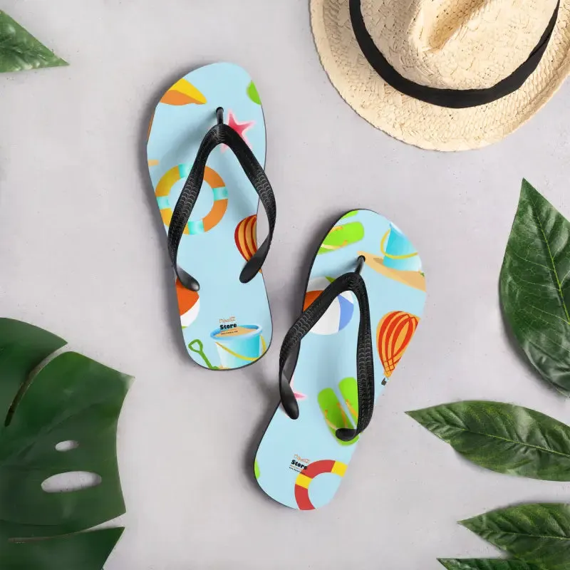 Epic Slip Resistant Beach Print Flip Flops Summer
