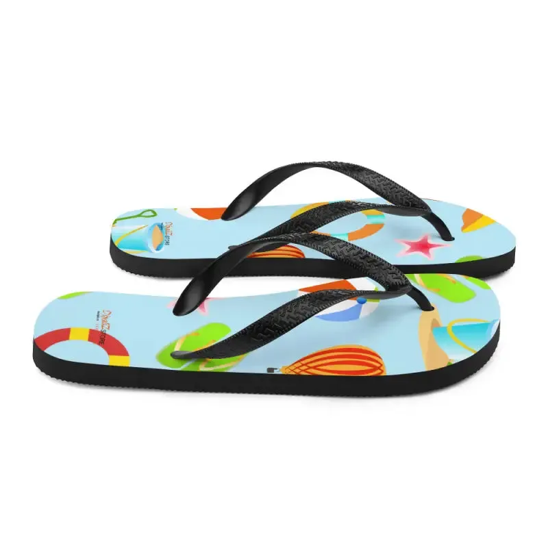 Epic Slip Resistant Beach Print Flip Flops Summer