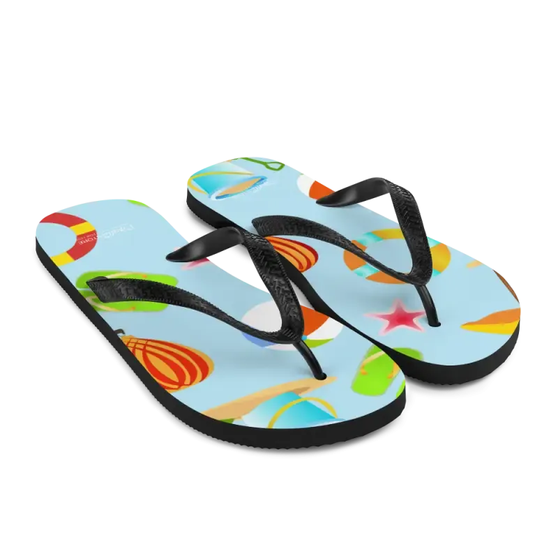 Epic Slip Resistant Beach Print Flip Flops Summer