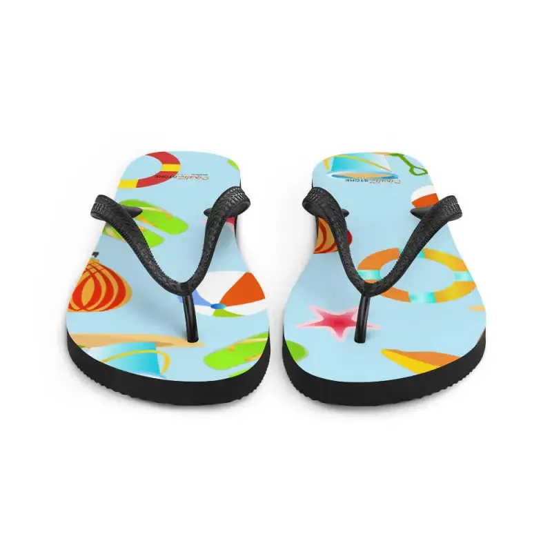 Epic Slip Resistant Beach Print Flip Flops Summer
