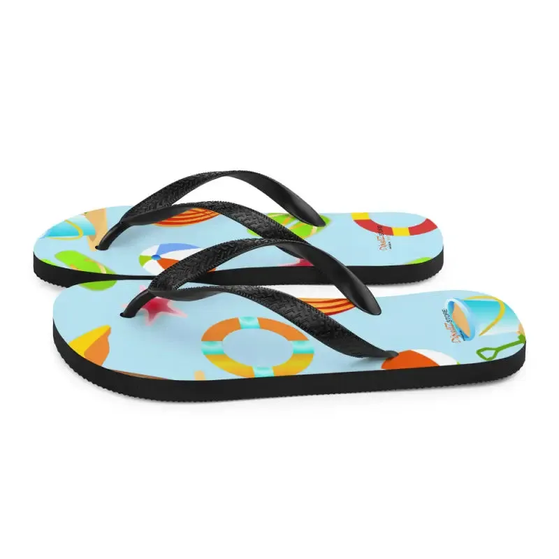 Epic Slip Resistant Beach Print Flip Flops Summer