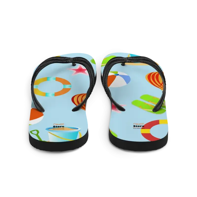 Epic Slip Resistant Beach Print Flip Flops Summer