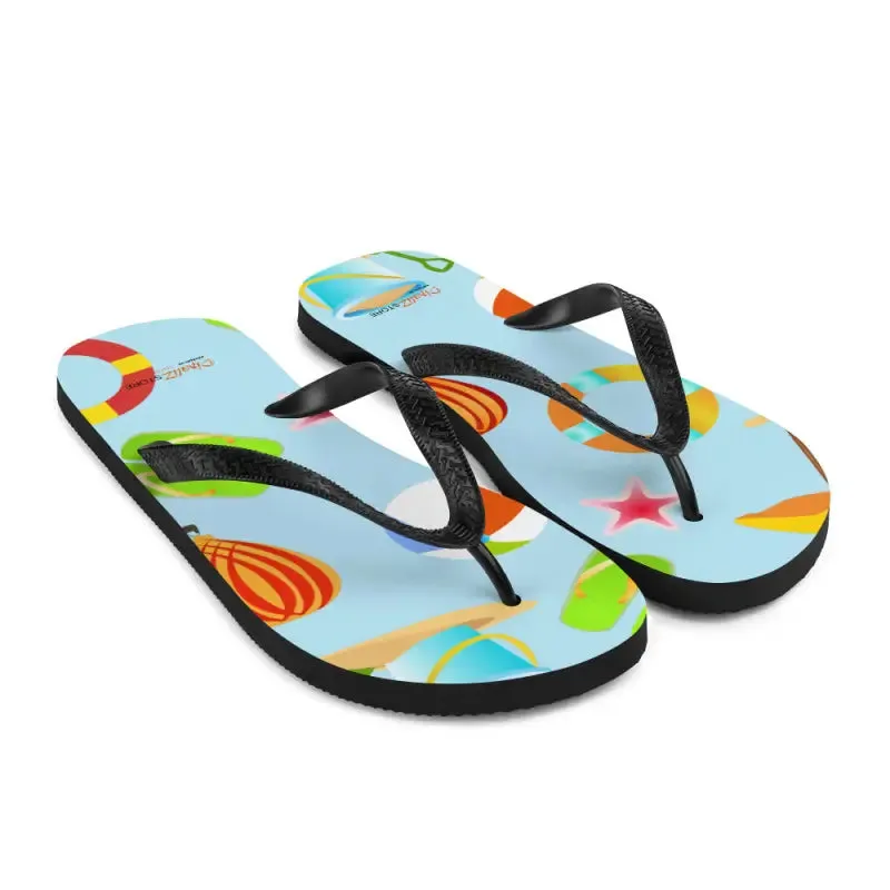 Epic Slip Resistant Beach Print Flip Flops Summer
