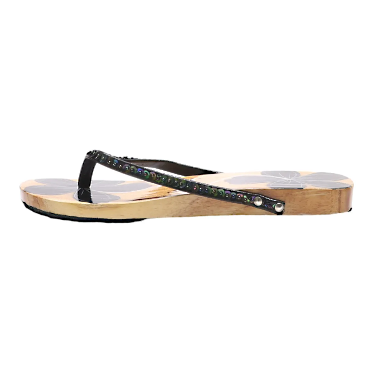 Flip Flop Sandals Black Synthetic Womens UK 5