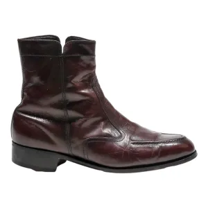 FLORSHEIM Ankle Boots Maroon Leather Mens UK 7.5