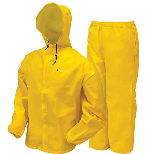 FROGG TOGGS Men's Standard Ultra-Lite2 Waterproof Breathable Rain Suit, Yellow, Medium