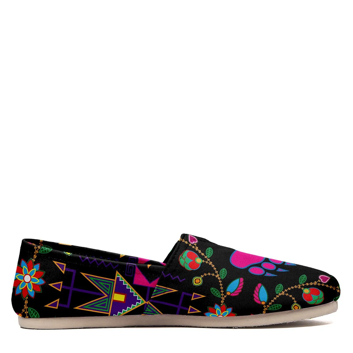 Geometric Floral Fall Slip On