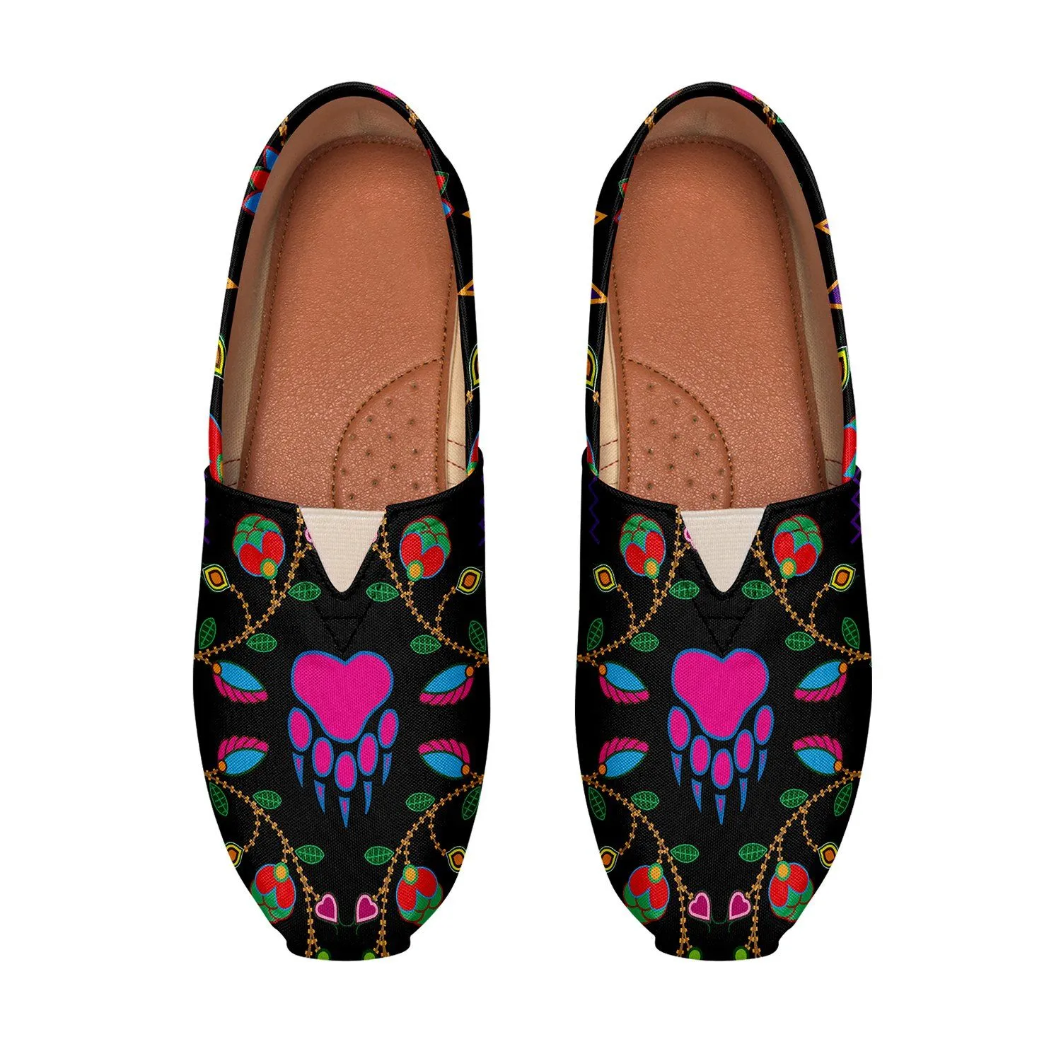 Geometric Floral Fall Slip On