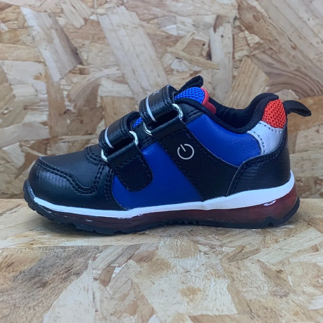 Geox Infant Todo Dinosaur Light Up Trainers - Black