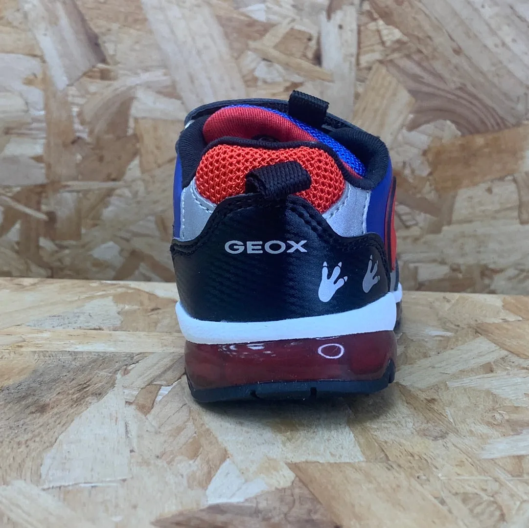 Geox Infant Todo Dinosaur Light Up Trainers - Black