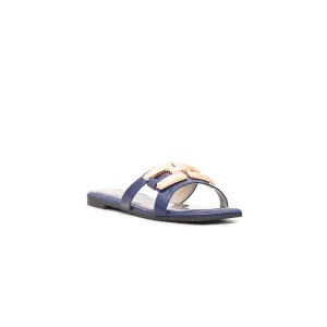 Girls Navy Casual Slipper KD7424