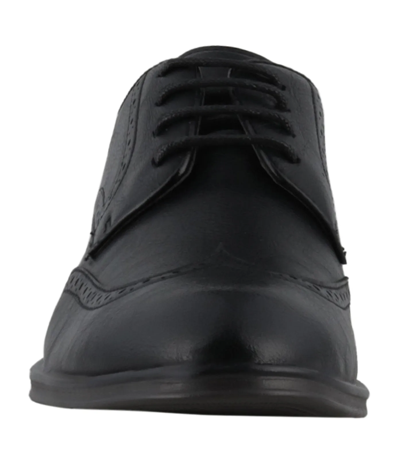 Global Wingtip Lace Up Black