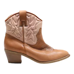 GLOBUS Cowboy Boots Pink Leather Womens UK 8