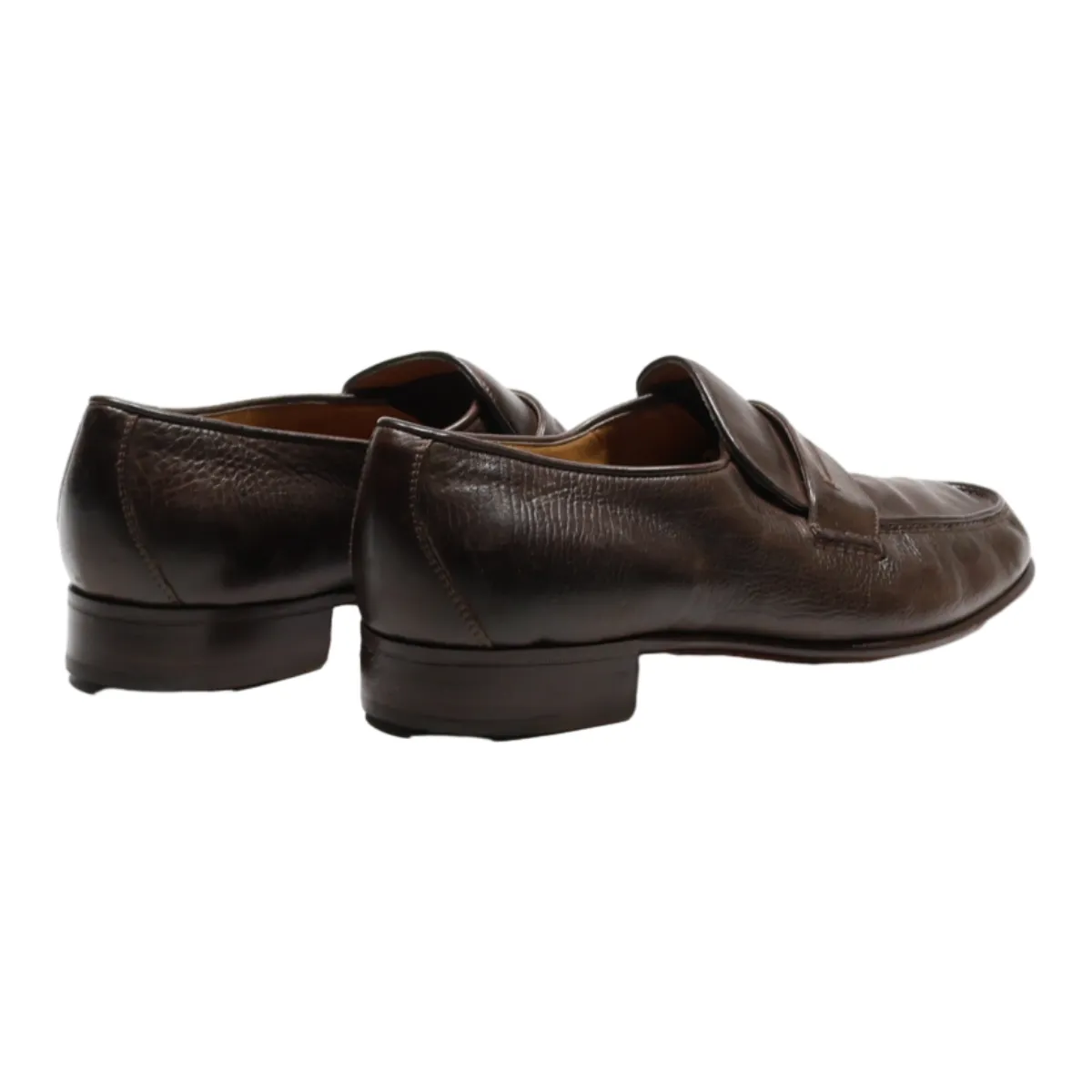 GRAVATI Loafer Shoes Brown Leather Mens UK 7