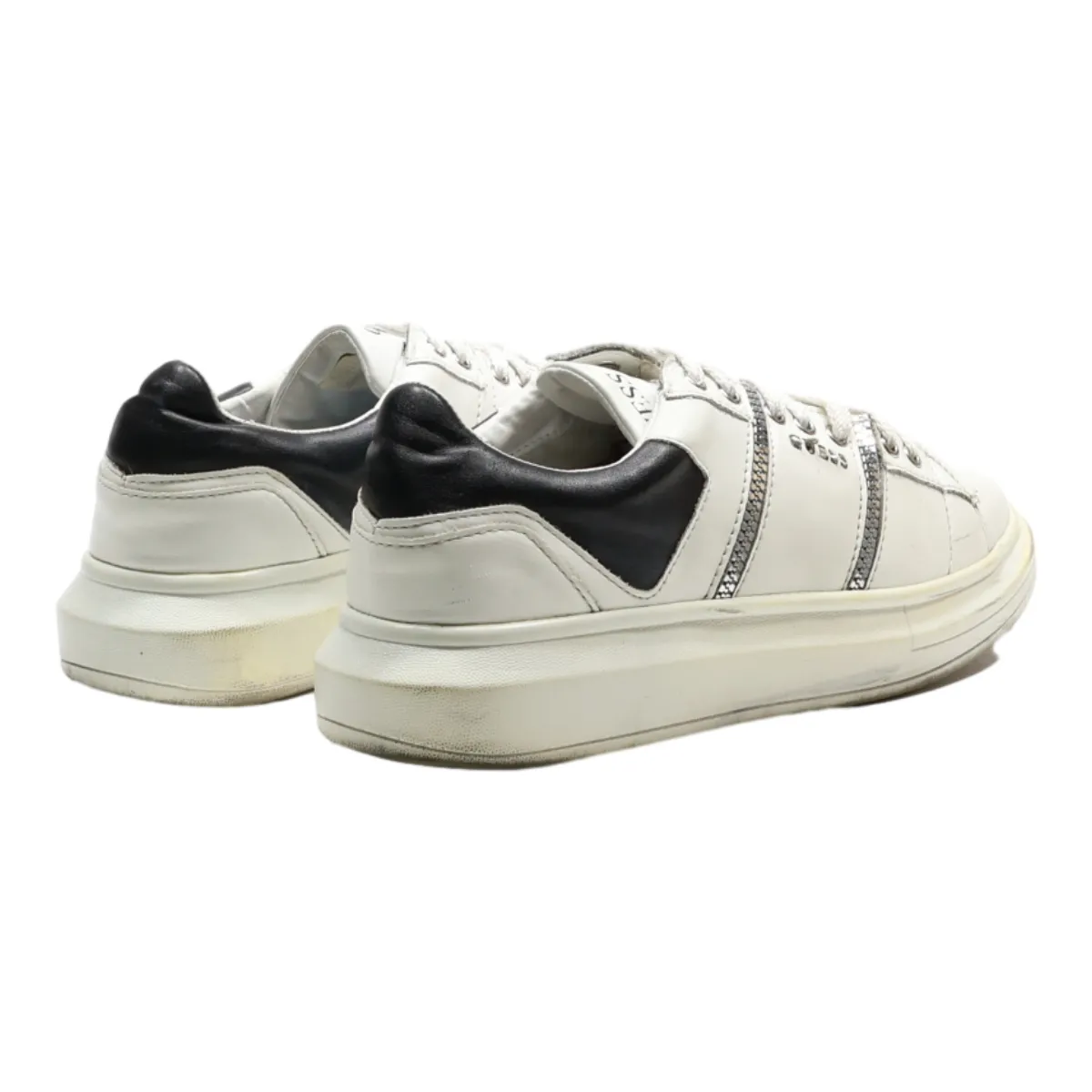 GUESS Sneaker Trainers White Leather Mens UK 8.5